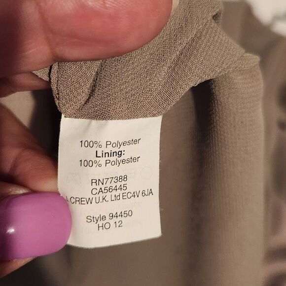 J. Crew Halter Crisscross Silky Dress in Brown Size 10 - Picture 7 of 10